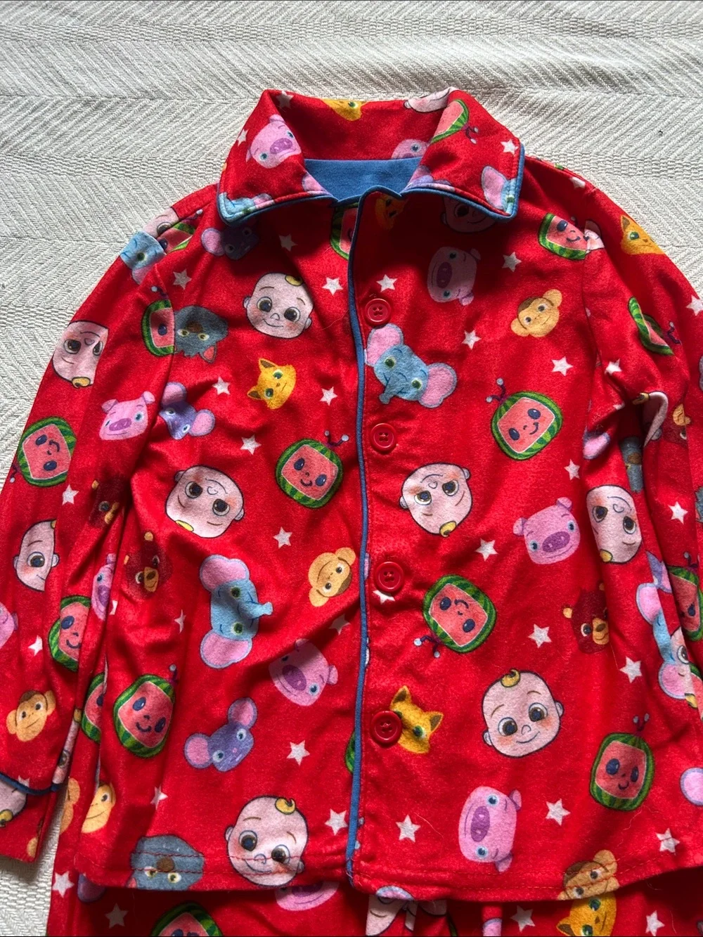 CocoMelon Fleece Pajama Set - Cozy Two-Piece Sleepwear